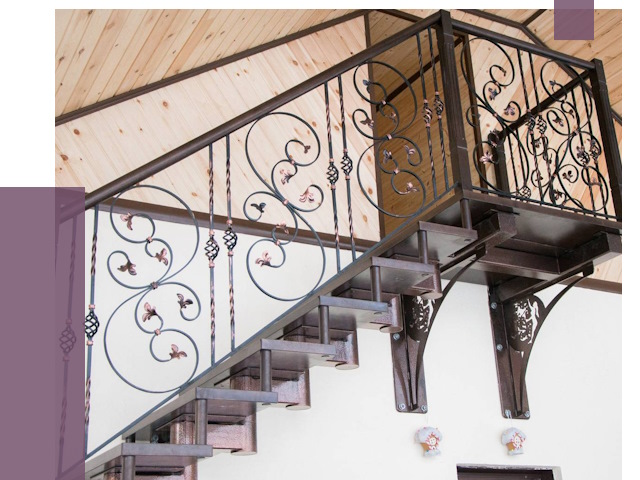 Кованые лестницы в Магадане от 79739 руб. под ключ