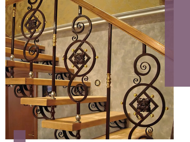 Изготовление кованых лестниц под ключ в Магадане