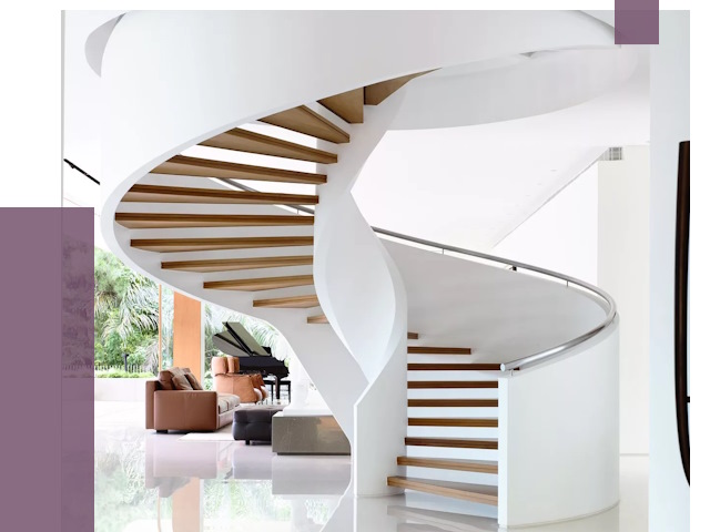 Винтовые лестницы в Магадане под ключ от 48559 руб. | ПРОЛЁТ-Мгд