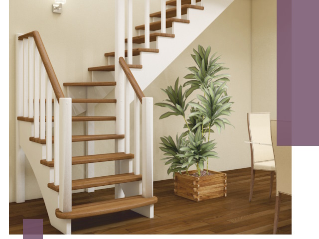 Г-образные лестницы под ключ в Магадане — изготовление и монтаж