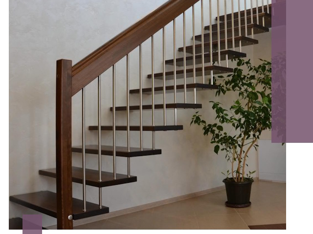 Лестницы на больцах под ключ в Магадане – изготовление и монтаж