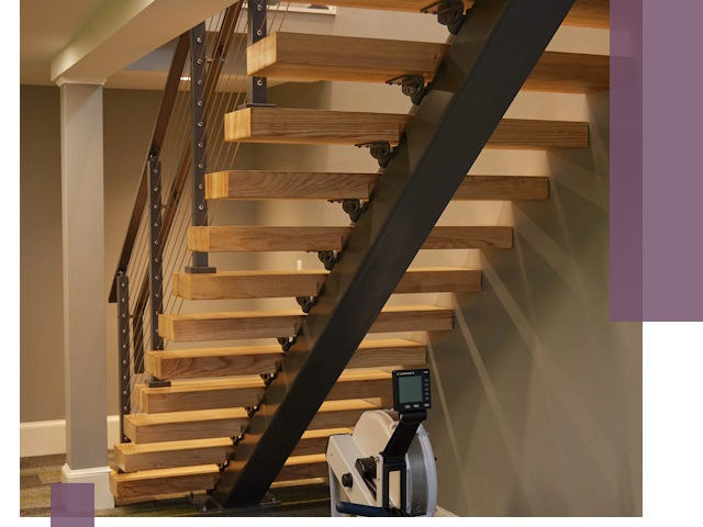 Лестницы на монокосоурах под ключ в Магадане - изготовление и монтаж