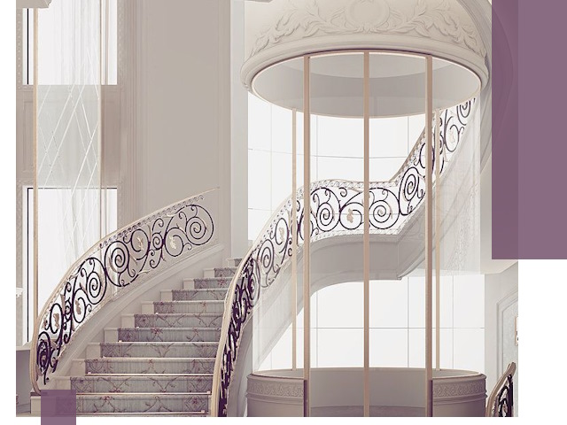 Элитные лестницы на заказ высокого класса в Магадане