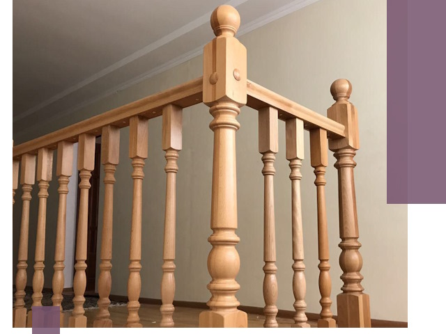 Деревянные перила на заказ в Магадане: монтаж и изготовление