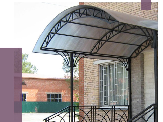 Металлические навесы и козырьки в Магадане от 12779 руб.