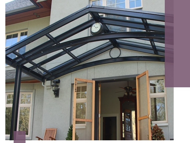 Изготовление и монтаж навесов и козырьков в Магадане