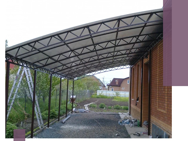 Профессиональный монтаж навесов под ключ в Магадане