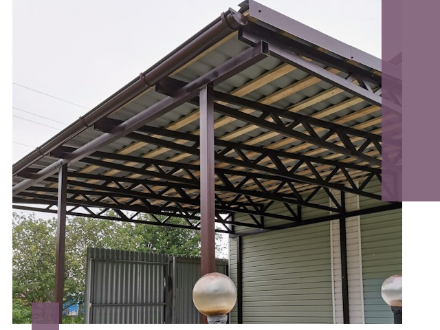 Навесы под ключ в Магадане: изготовление, монтаж и гарантия