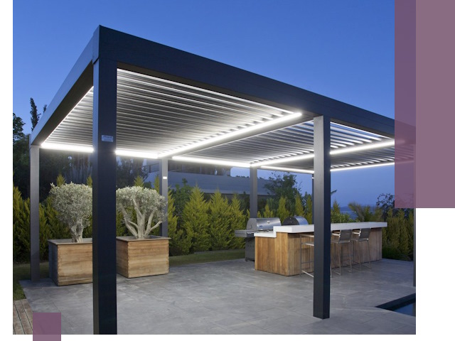 Навесы отдельно стоящие под ключ в Магадане из металла и поликарбоната