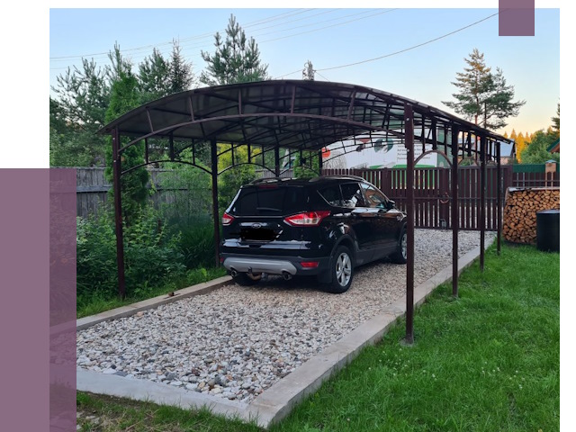 Навесы для автомобиля в Магадане от 13137 руб.  | ПРОЛЁТ-Мгд