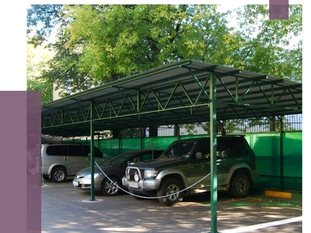 Навесы для парковки в Магадане от 80251 руб. заказать | ПРОЛЁТ-Мгд