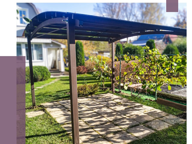 Навесы для дачи в Магадане от 12728 руб. под ключ — ПРОЛЁТ-Мгд