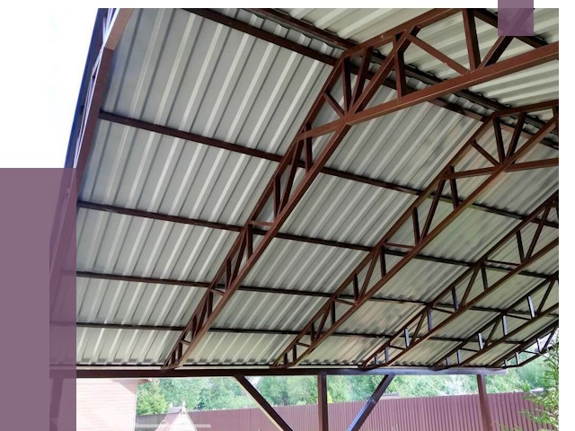 Навесы из профнастила в Магадане от 7361 руб. | ПРОЛЁТ-Мгд