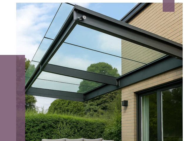 Стеклянные навесы и козырьки в Магадане от 12268 руб.