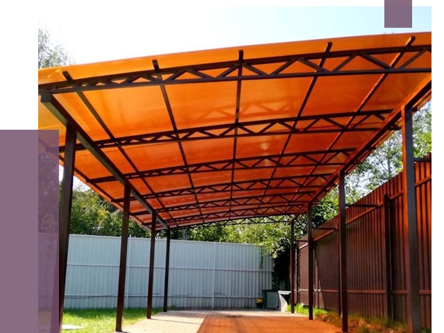 Односкатные навесы под ключ в Магадане от 13137 руб. 