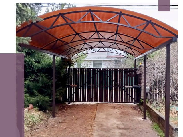 Арочные навесы в Магадане от 12728 руб. — изготовление и монтаж | ПРОЛЁТ-Мгд