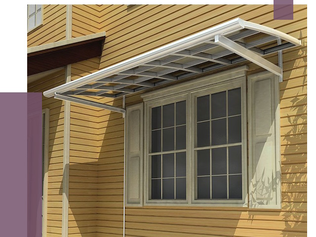 Козырьки над окнами в Магадане от 7616 руб. — монтаж, покупки | ПРОЛЁТ-Мгд