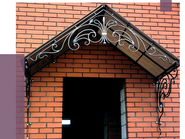 Металлические козырьки в Магадане от 10683 руб. 